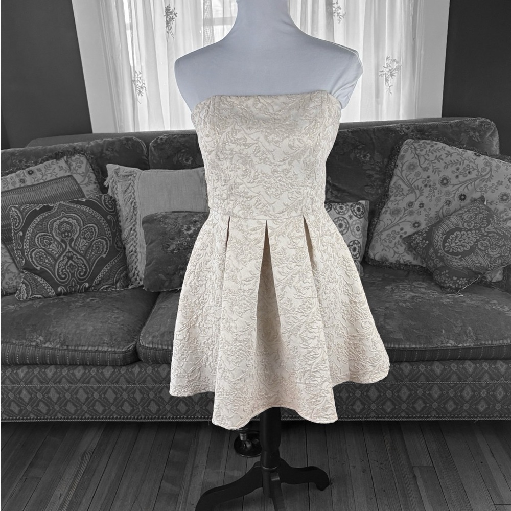 Ivory Strapless Dress